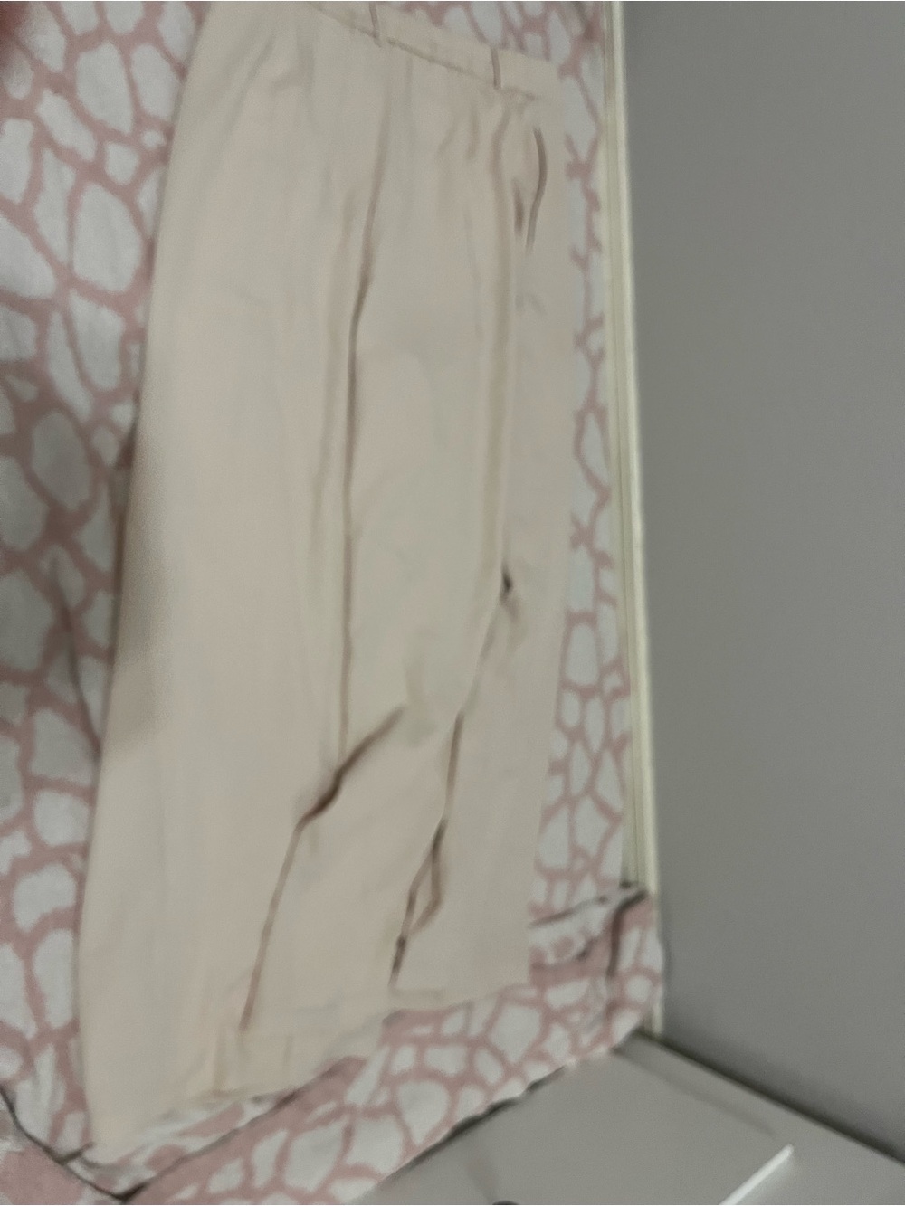 Fashion Brand Company Beige Cozy Track Pants